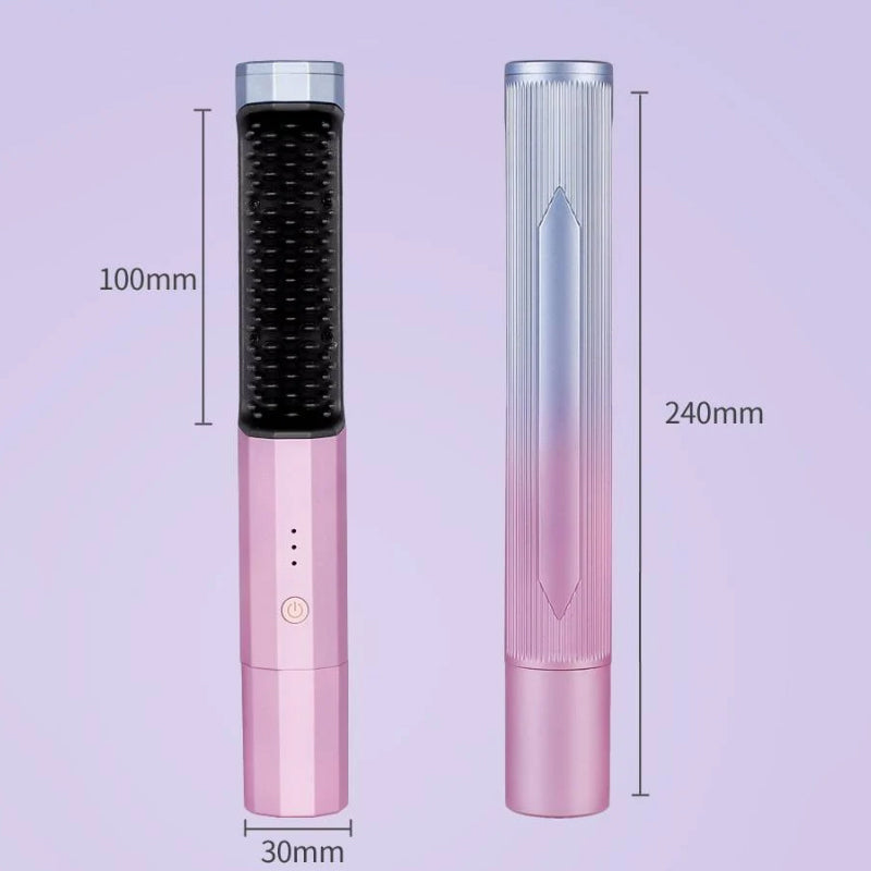 Wireless Hair Straightener with 4000mAh Battery & 3 Heat Settings