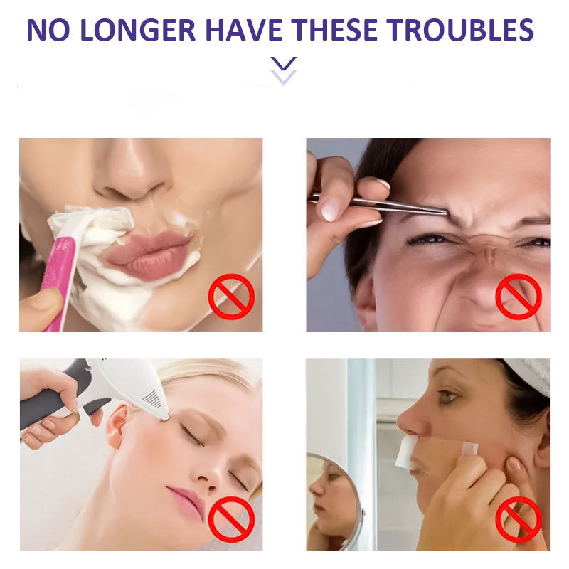 Facial Hair Removal Cream with Coconut Oil & Aloe Vera for Sensitive Skin