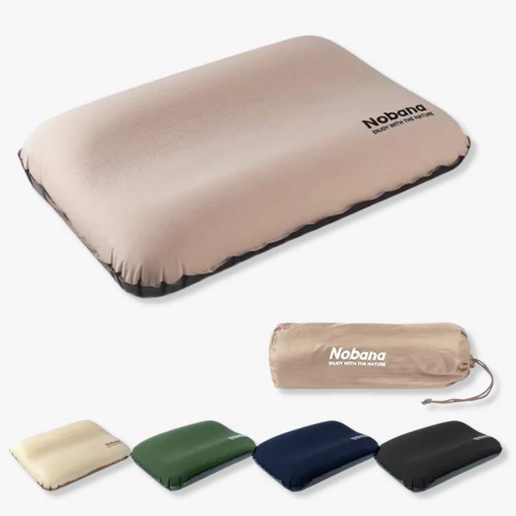 Inflatable Ergonomic Travel Neck Pillow with Dual-Valve System