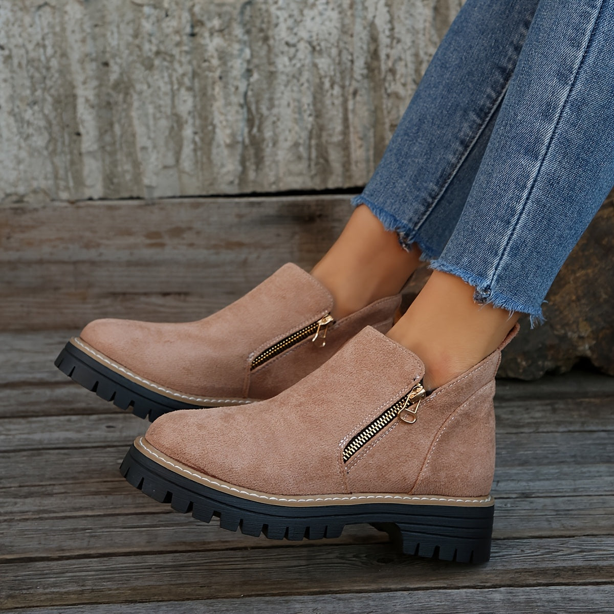 Women’s Orthopedic Ankle Boots with Easy-Zip Support