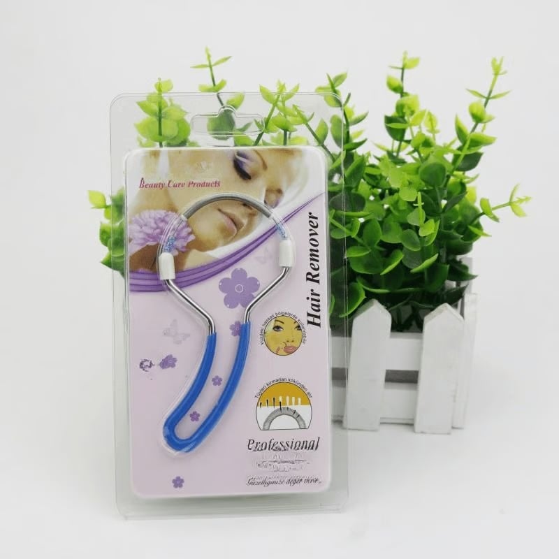 Manual Facial Hair Remover with Double Spring for Smooth Skin