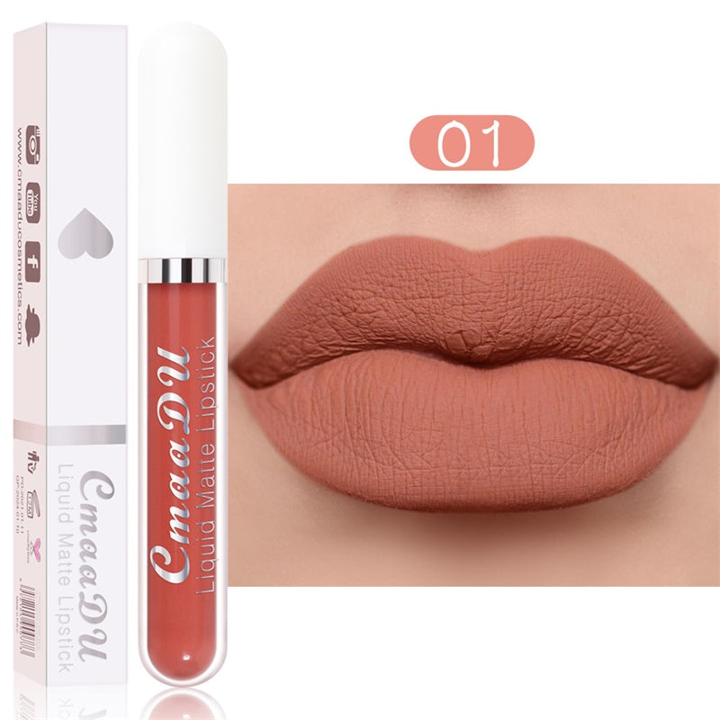 Long-Lasting Matte Lipstick Set – 18 Waterproof Shades with Vitamin E