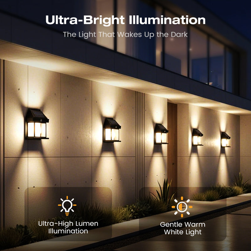 Solar Security Light with Motion Sensor – IP65 Outdoor LED Lamp