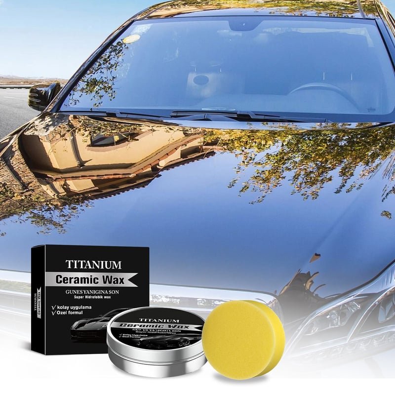 Titanium Ceramic Wax Polish for Car Paint Protection & High Gloss Finish