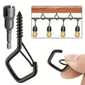 Lockable Steel Hooks with Locking Mechanism – 20 Piece Set for Indoor & Outdoor