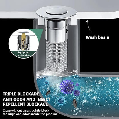 DrainGuard ™ – Stainless Steel Drain Filter that Isolates Odours & Keeps Cockroaches Away [50% Off]