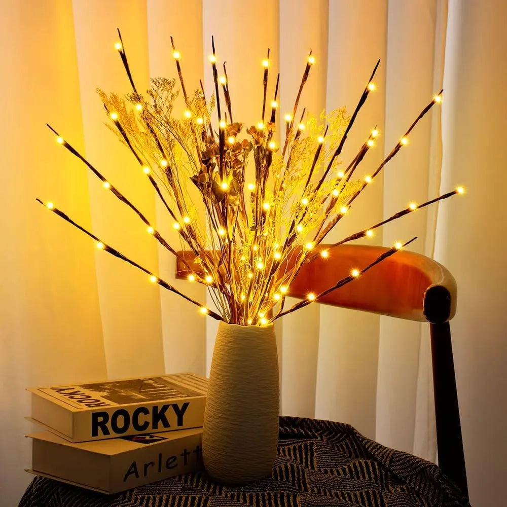 DekoBright™ – Battery-Powered, Adjustable LED Branch Decoration & Fairy Lights [50% Off]