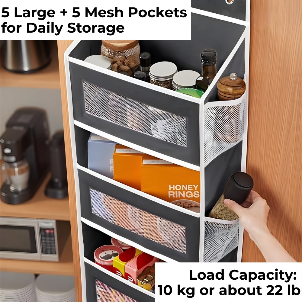 Over the Door Hanging Organizer – No Drill Storage with Multiple Pockets