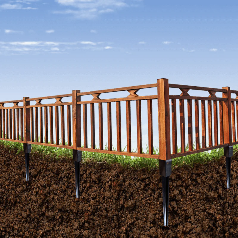 Steel Fence Post Anchor Spike – H-Design Ground Stake No Digging Required