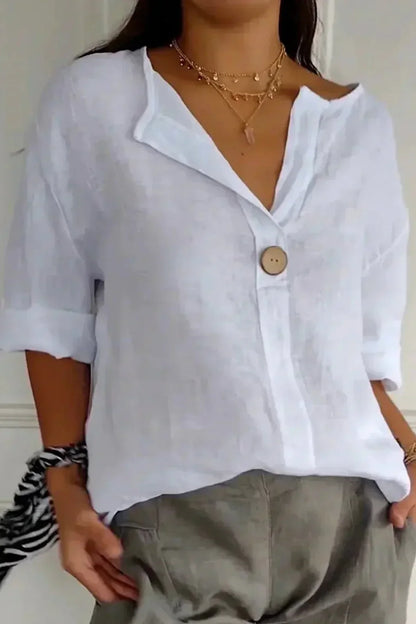 Women’s Relaxed Button-Detail Blouse