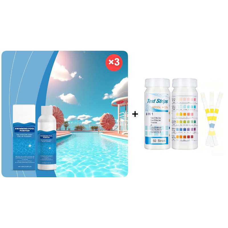 Pool Water Clarifier Liquid for Algae Removal & Clear Water