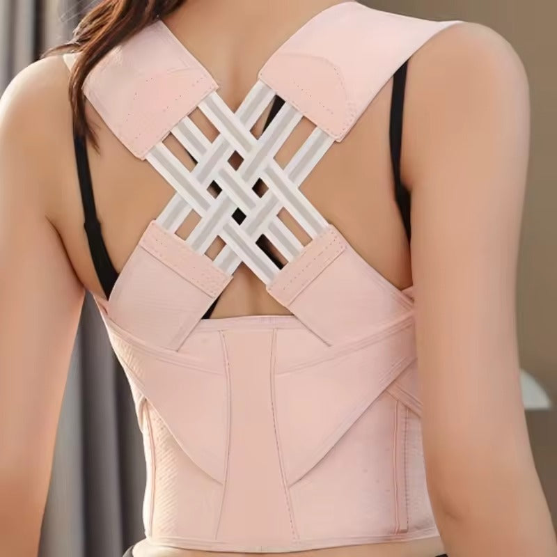 Adjustable Back Support Brace with Breathable Mesh for Upright Posture