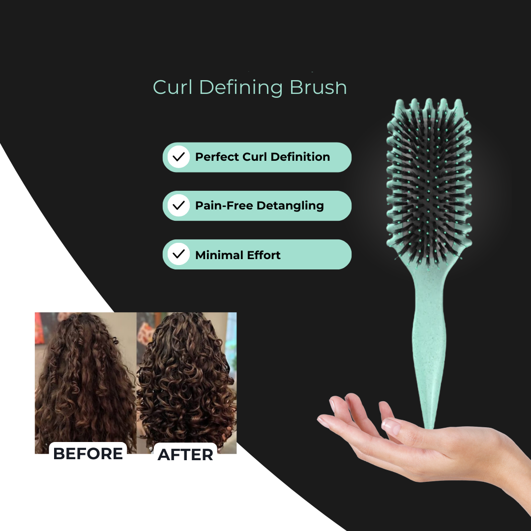 Curluxe™ – Hair Brush for Defined, Frizz-Free Curls for Natural, Shiny Hair [1 + 1 Free]