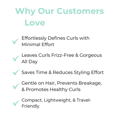 Curluxe™ – Hair Brush for Defined, Frizz-Free Curls for Natural, Shiny Hair [1 + 1 Free]