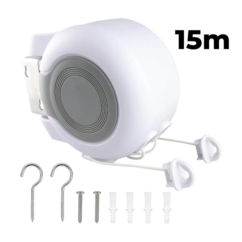 Retractable Clothesline Wall Mounted – 30m Drying Space, Indoor & Outdoor