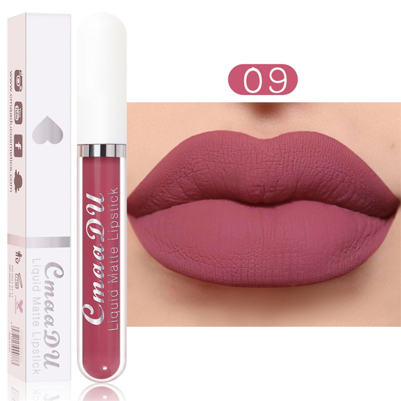 Long-Lasting Matte Lipstick Set – 18 Waterproof Shades with Vitamin E