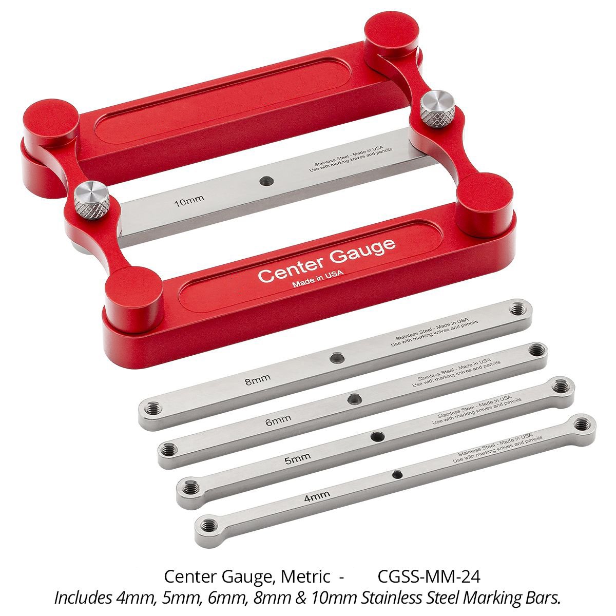 Centering Marking Tool for Woodworking Joints – Stainless Steel
