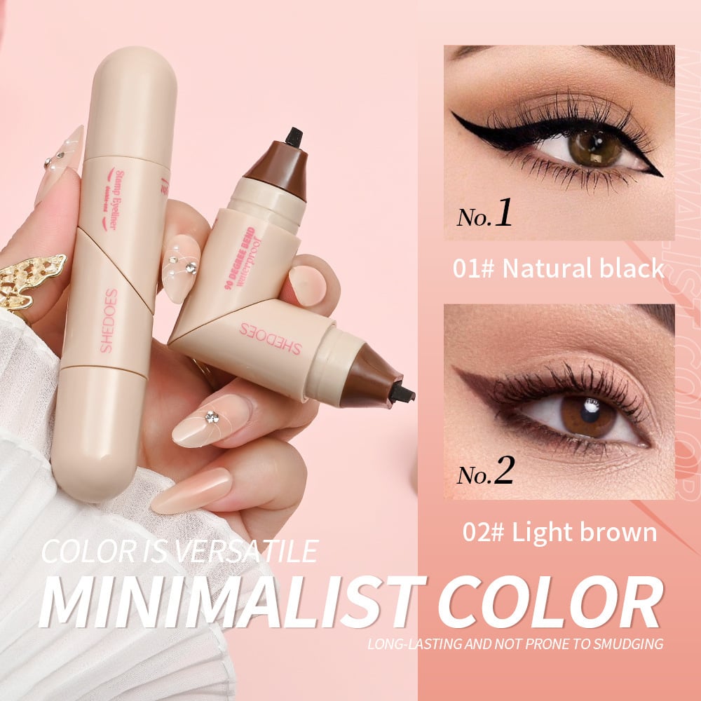Double-Sided Winged Eyeliner Stamp with Precision Tip