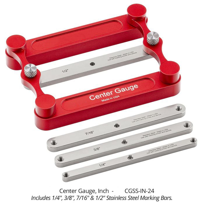 Centering Marking Tool for Woodworking Joints – Stainless Steel