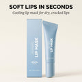 Cooling Lip Mask with Beeswax & Vitamin E for Soft Hydrated Lips