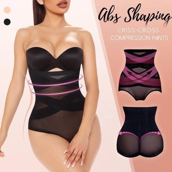SlimFlex™ - Cross Compression High-Waisted Shapewear [50% Off]
