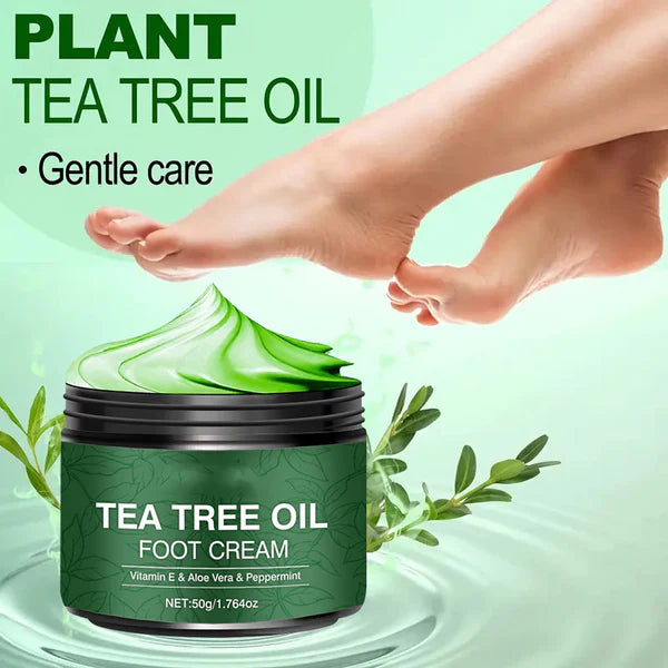 Cooling Foot Cream with Peppermint, Aloe Vera & Tea Tree Oil – 2 Pack