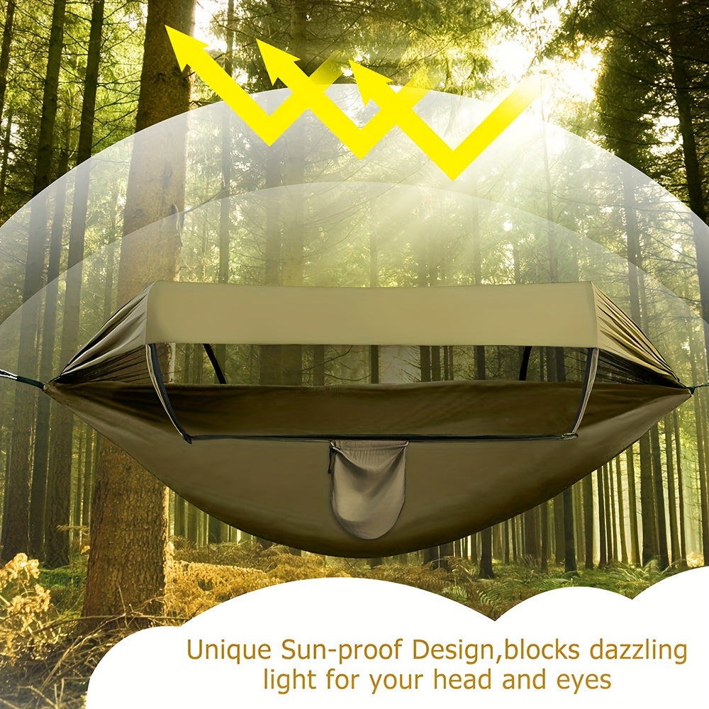 Outdoor Hammock with Mosquito Net and Sun Canopy – 260x140 cm