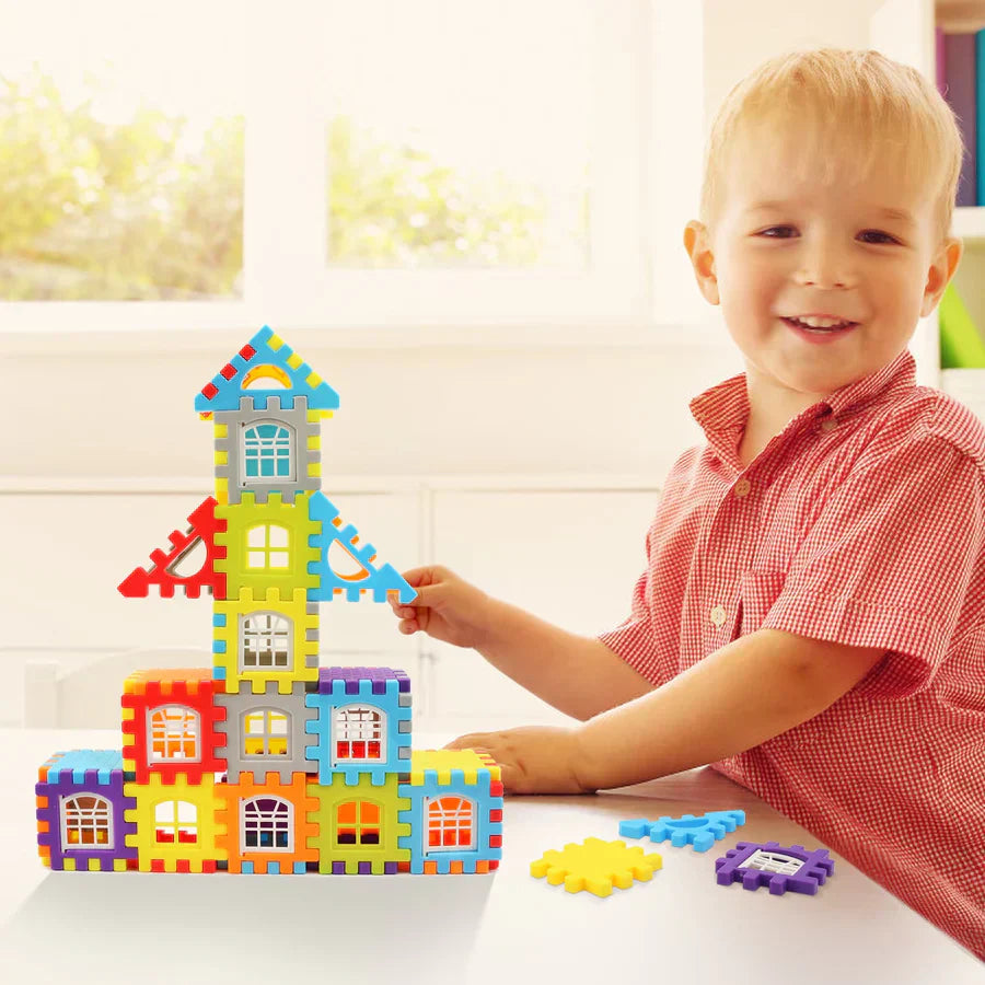 Montessori Creative Building Blocks Set for Kids – 48 Pieces BPA-Free