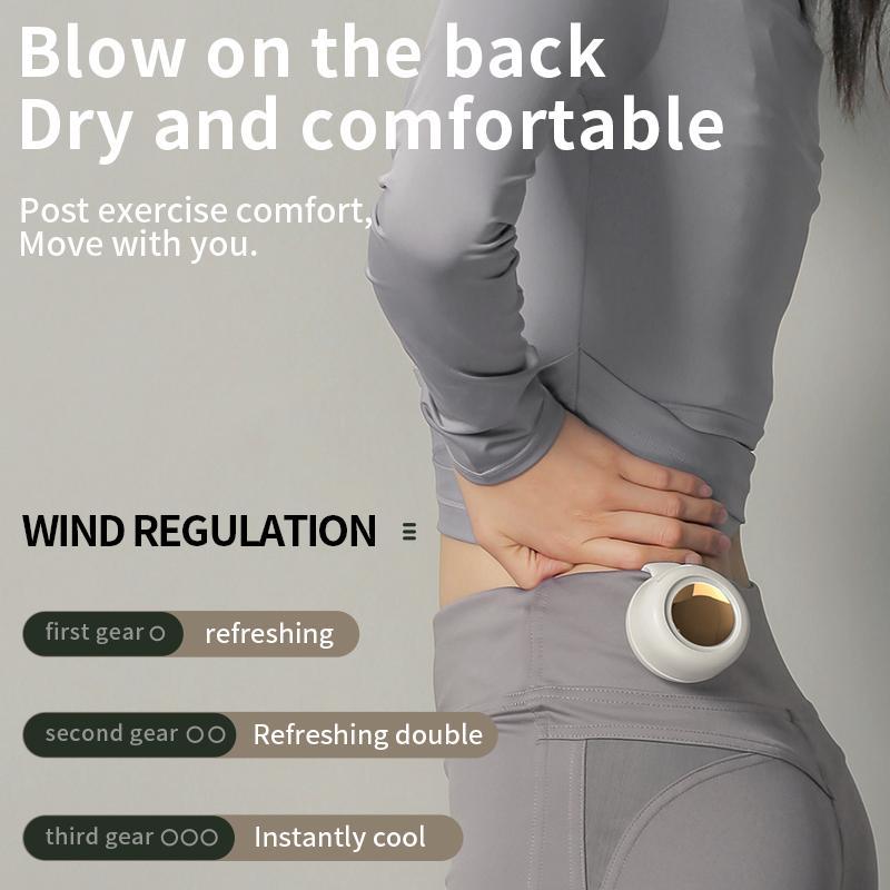 Portable Bladeless Clip Fan for Under Clothing with 23h Battery Life