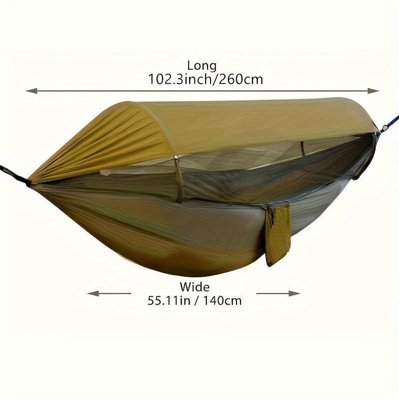 Outdoor Hammock with Mosquito Net and Sun Canopy – 260x140 cm