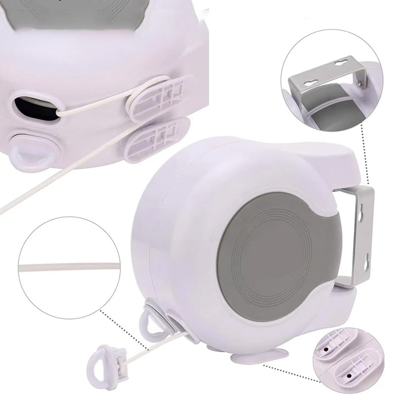 Retractable Clothesline Wall Mounted – 30m Drying Space, Indoor & Outdoor