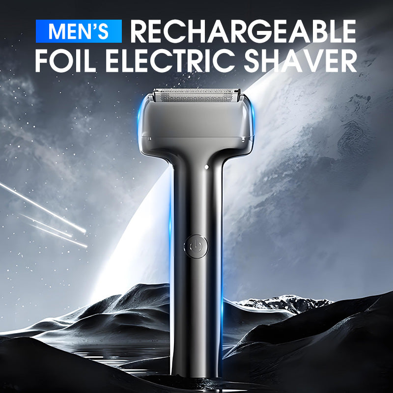 Waterproof Electric Razor with Triple-Foil System for Sensitive Skin