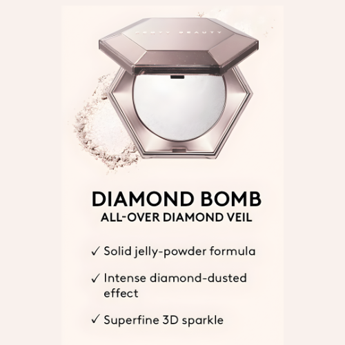 Diamond Glow Highlighter – Gel-to-Powder Shimmer for Face & Body