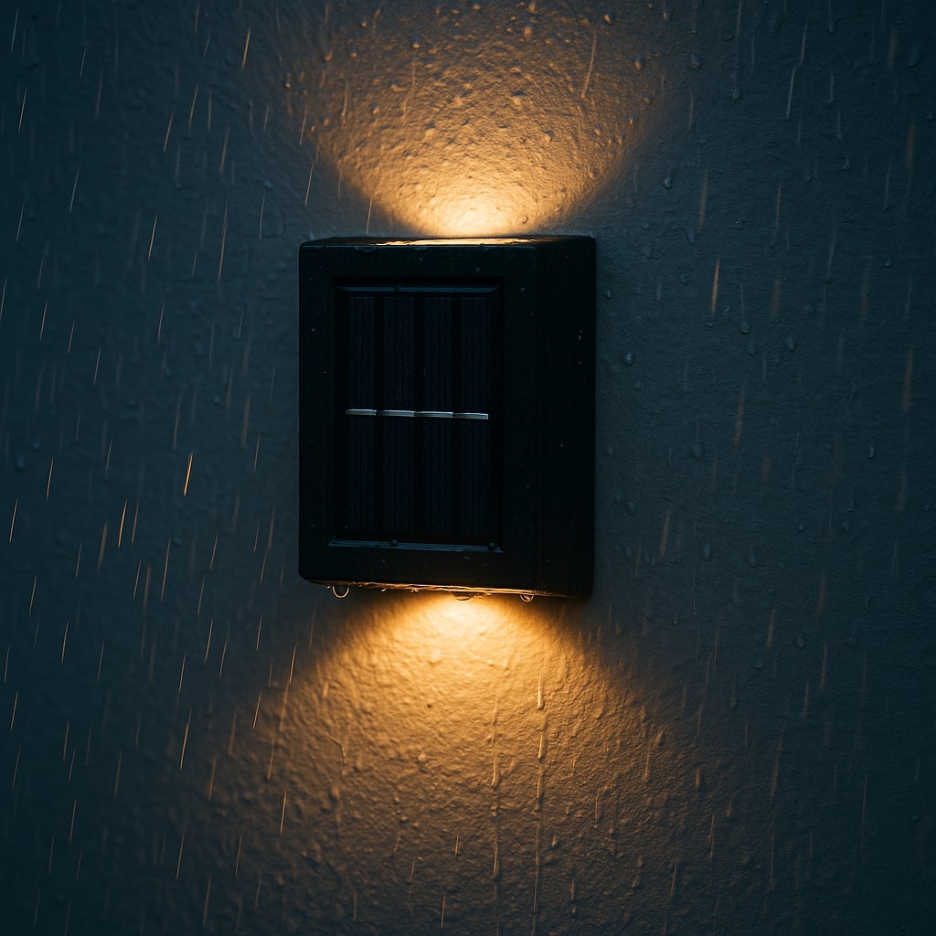 LED Solar Wall Lights Outdoor – IP65 Waterproof Wireless Garden Patio Lighting