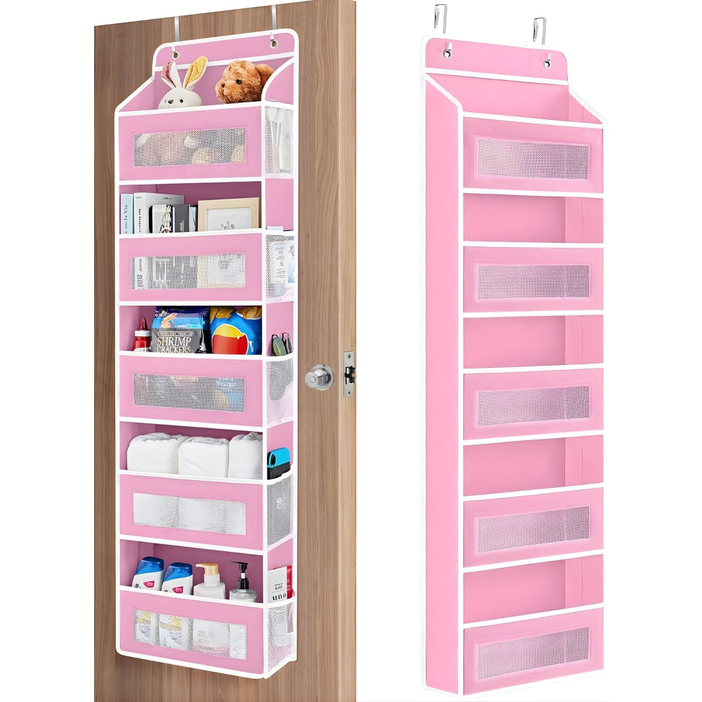 Over the Door Hanging Organizer – No Drill Storage with Multiple Pockets