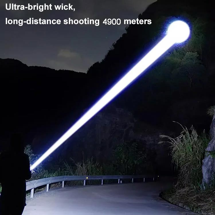 Ultra Bright 7500 Lumen Tactical LED Flashlight with USB-C Charging