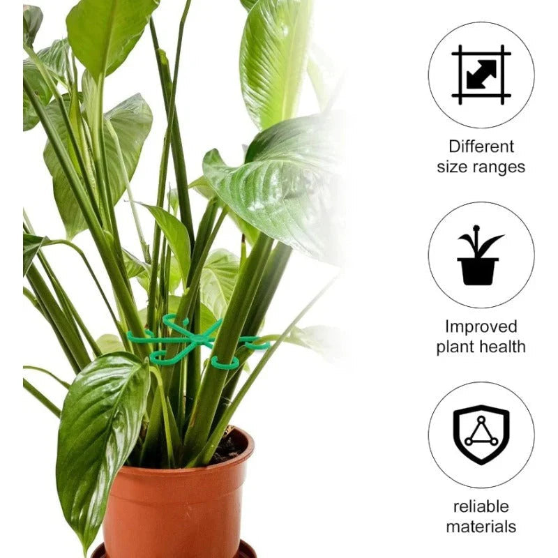 Plant Support Clips for Stems and Vines – 4 Sizes Set