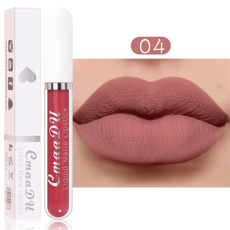 Long-Lasting Matte Lipstick Set – 18 Waterproof Shades with Vitamin E