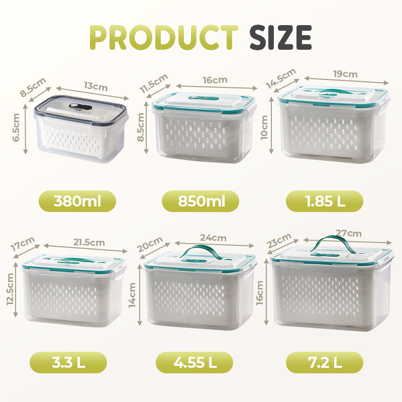 Airtight Food Storage Containers with Silicone Seal – Stackable Set