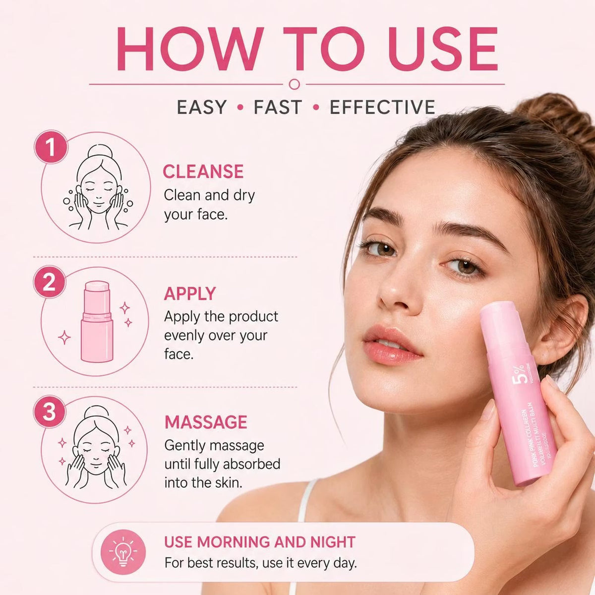 Collagen Lip Balm for Volume & Moisture – Plumping Lip Care Cream