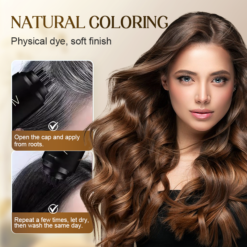 Instant Gray Hair Coverage Comb Applicator for Natural Results
