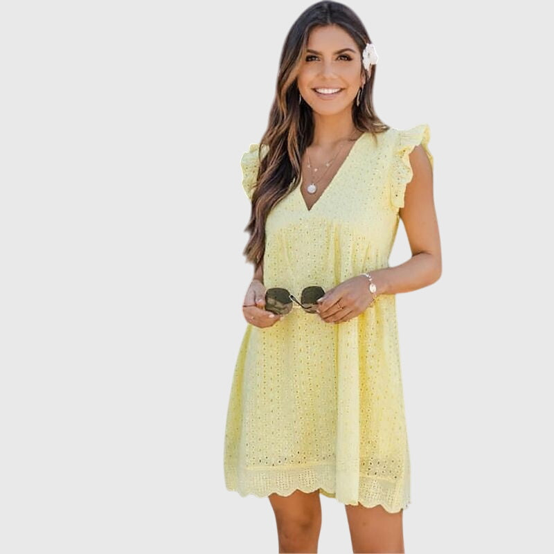 Women’s V-Neck Sleeveless Mini Dress