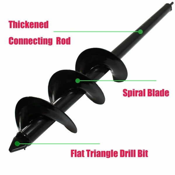 SpiralDrill™ – Heavy-Duty Spiral Auger Drill for Deep Planting [50% Off]