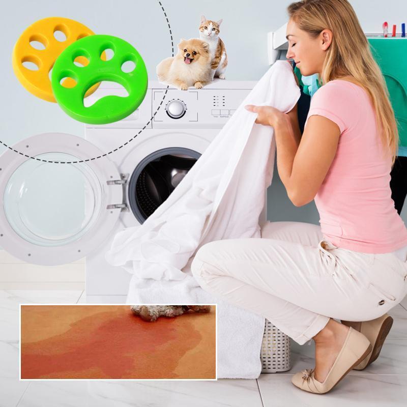 Reusable Silicone Pet Hair Remover for Washing Machine & Dryer (4 Pack)