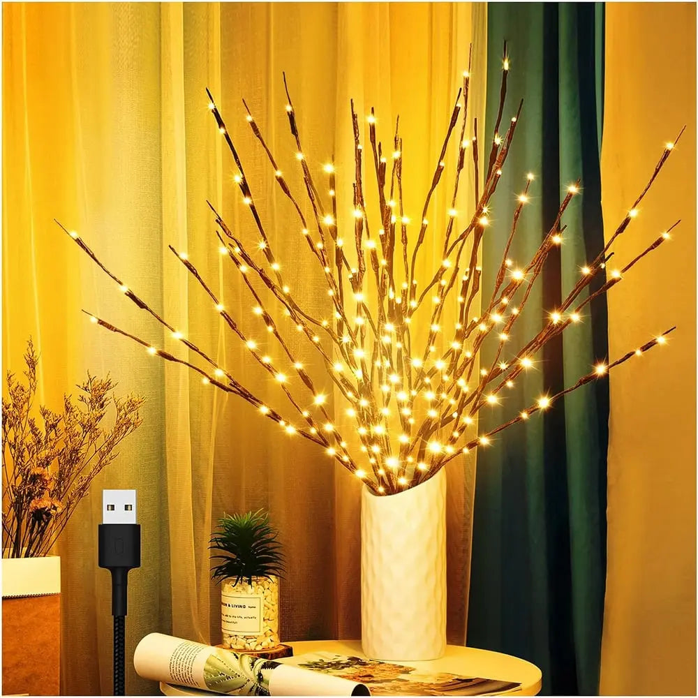 DekoBright™ – Battery-Powered, Adjustable LED Branch Decoration & Fairy Lights [50% Off]