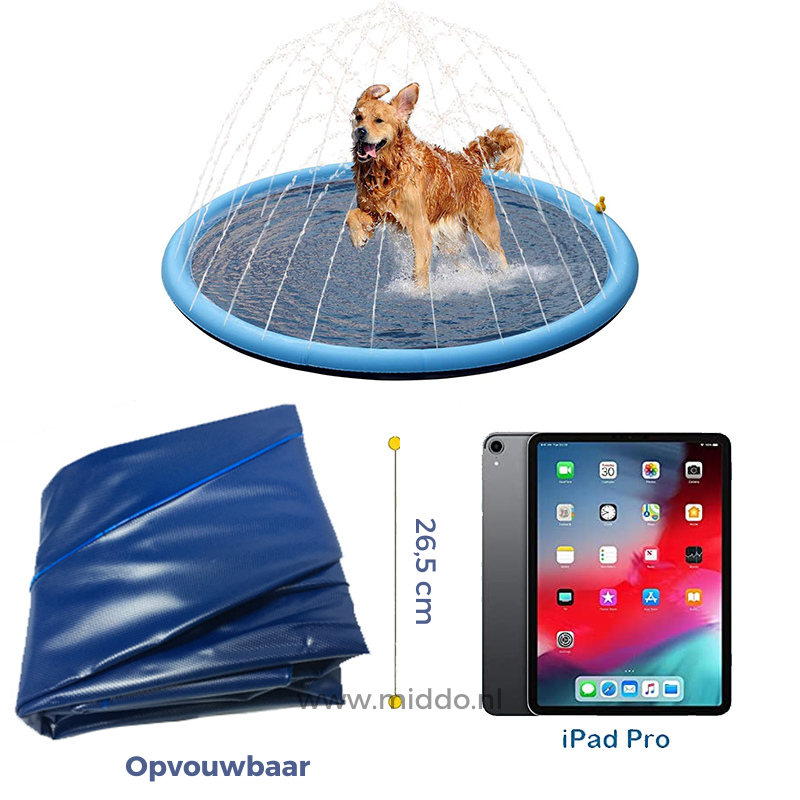Water Play Mat for Kids & Pets – Splash Pad with Garden Hose Connection