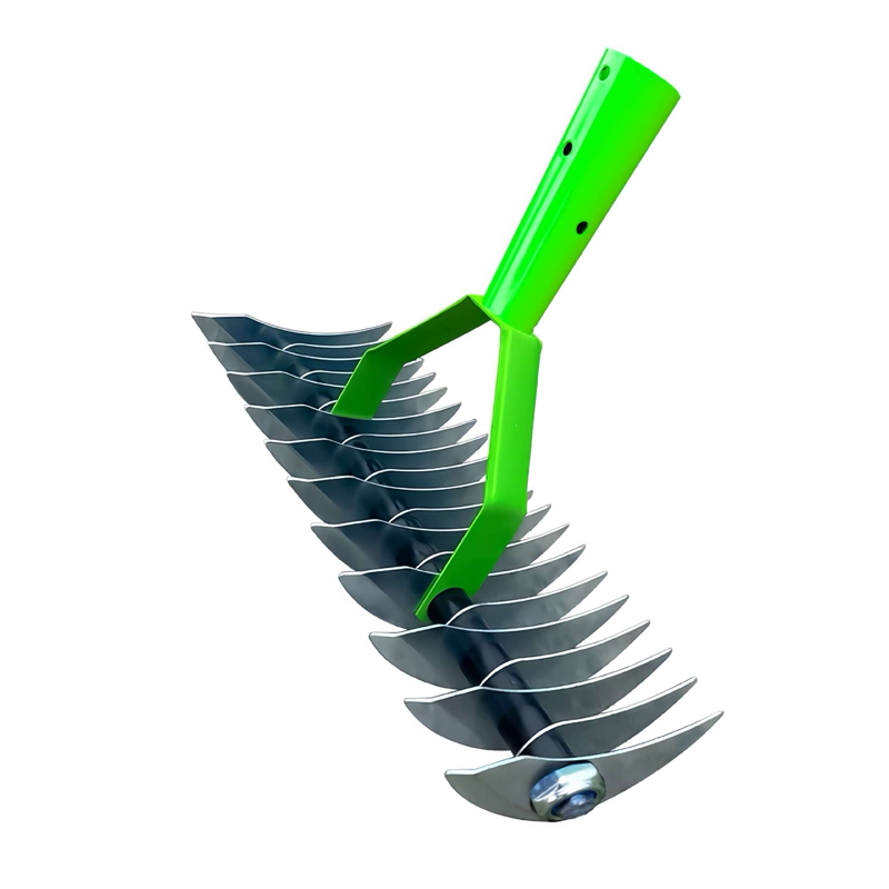 Manual Lawn Scarifier with Adjustable Telescopic Handle