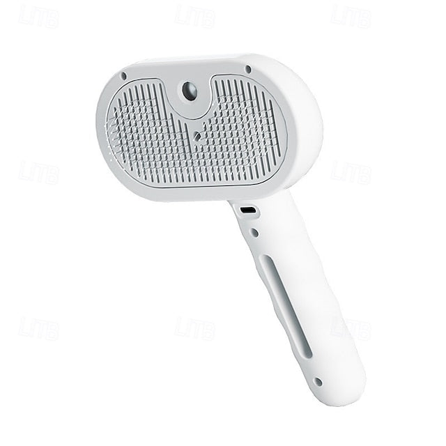Soft Pet Grooming Brush with Water Spray for Dogs & Cats