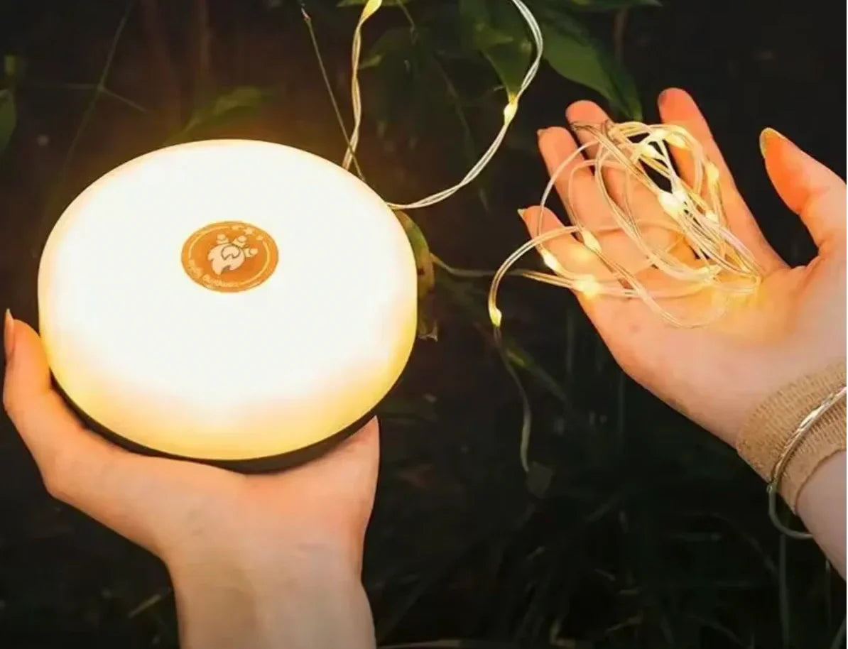 Retractable LED String Lights 10m Waterproof Portable Outdoor