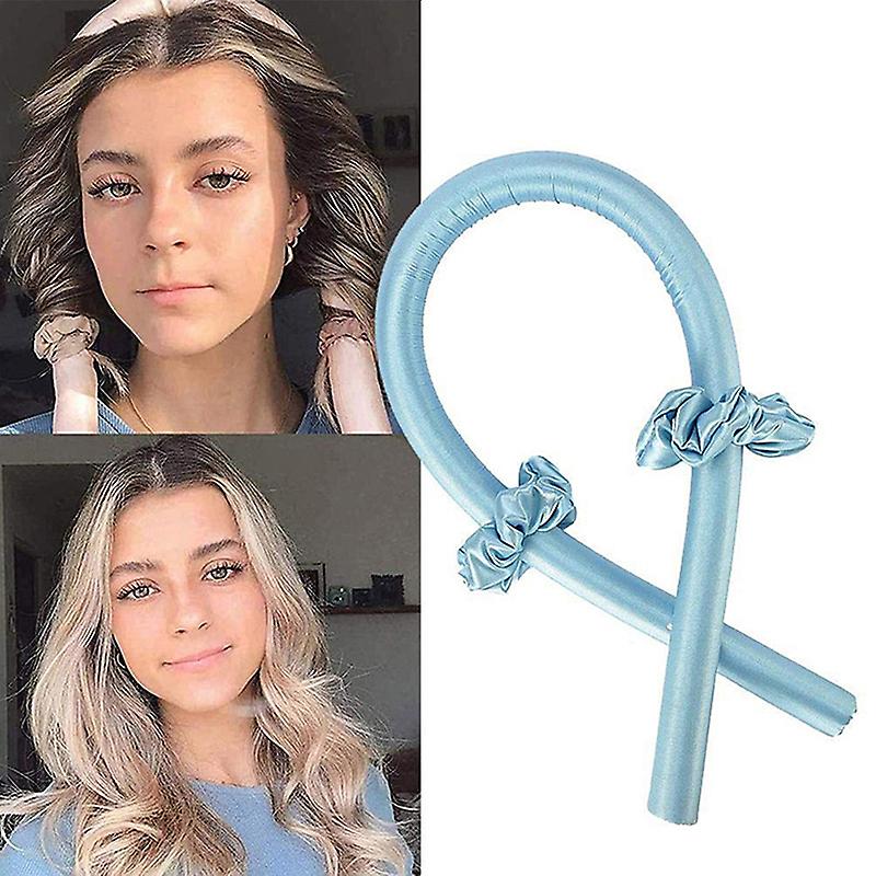 CurlBloom™ – Heatless Curling Rod Headband & Silk Curling Ribbon for Natural Curls [50% Off]
